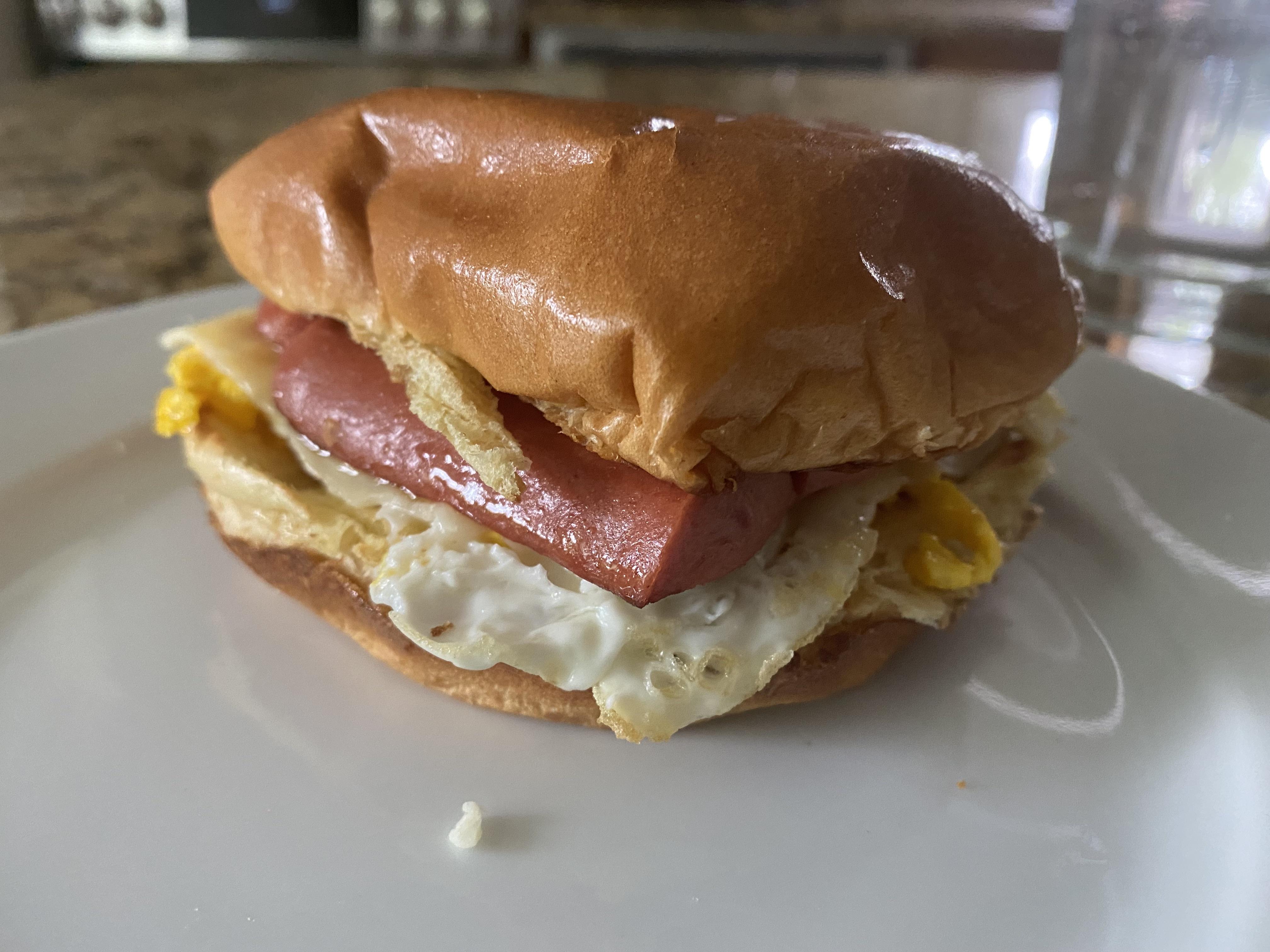 Egg Frank Furter Burger