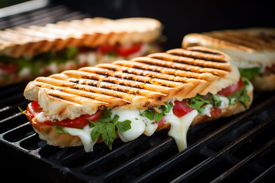 Cheese and Pickle Panini
